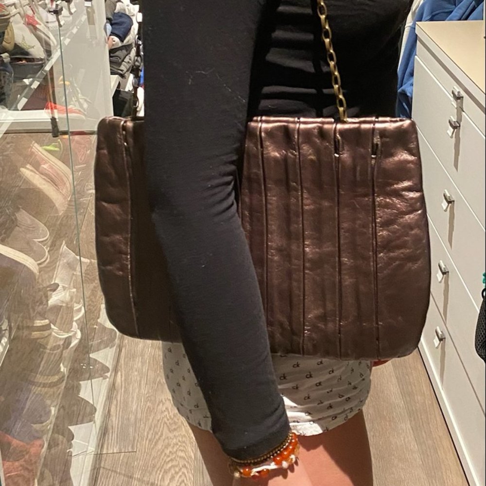 luca luca brown leather womens bag
